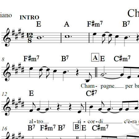 Champagne - Pepino di Capri - Piano/Vocal