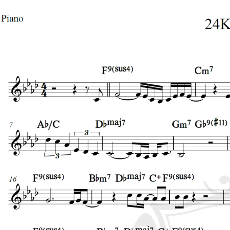 24K Magic - Bruno Mars - Cifra