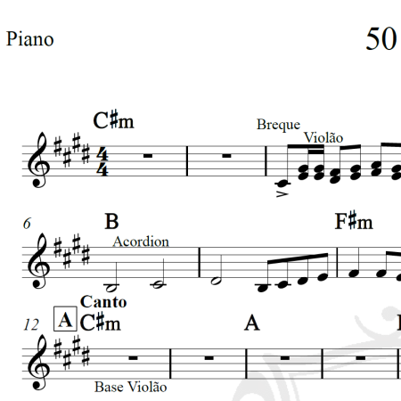 50 reais - Naiara Azevedo - Cifra