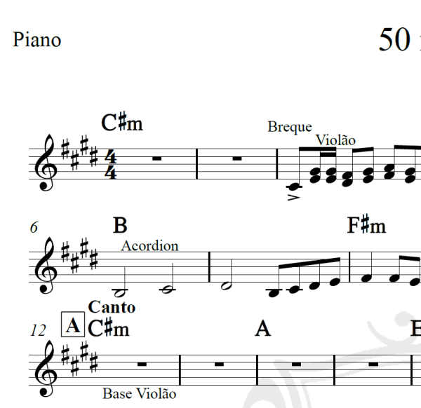 50 reais - Naiara Azevedo - Cifra