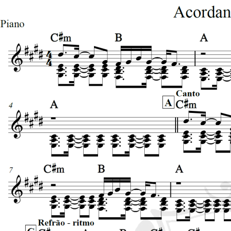 Acordando o prédio - Luan Santana - Cifra
