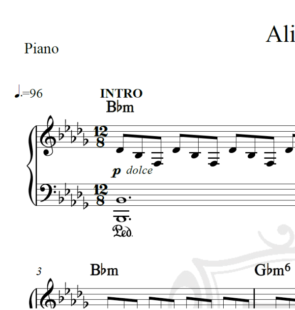 Aliança - Tribalistas - Arranjo Piano