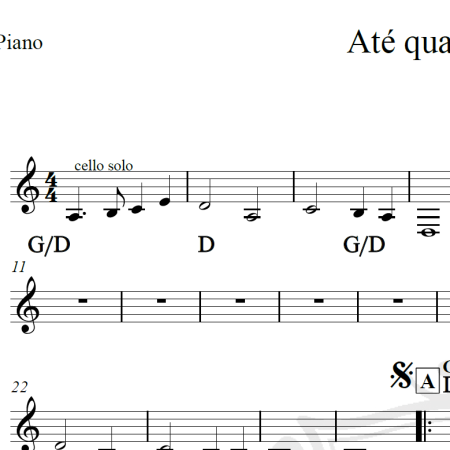 Até quando esperar - Plebe Rude - Cifra