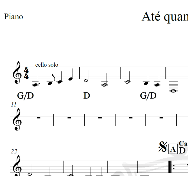 Até quando esperar - Plebe Rude - Cifra