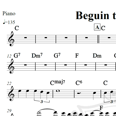 Beguin the beguine - Cifra