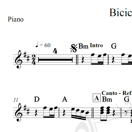 Bicicletinha - Aviões do forró - Cifra
