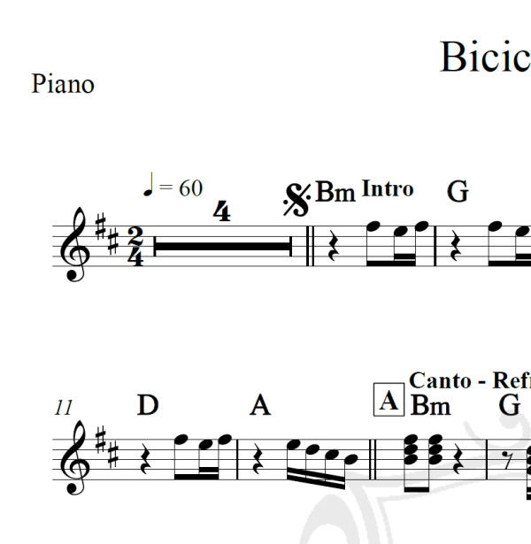 Bicicletinha - Aviões do forró - Cifra