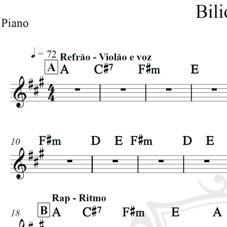 Bilionaire - Bruno Mars - Cifra