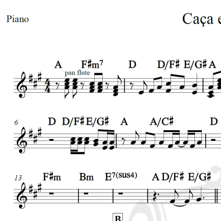 Caça e caçador - Fábio Júnior - Cifra