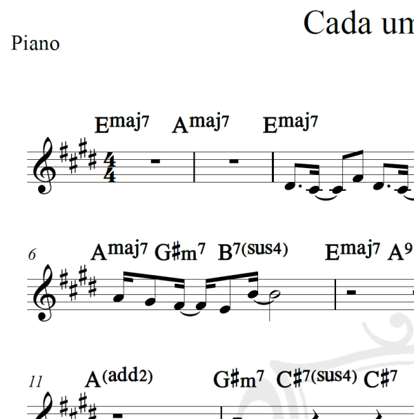 Cada um cada um - Claudio Zolli - Cifra
