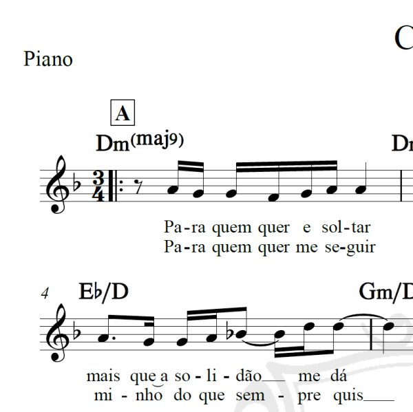 Cais - Milton Nascimento - Piano/Vocal