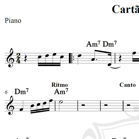 Cartão postal - Exaltasamba - Cifra