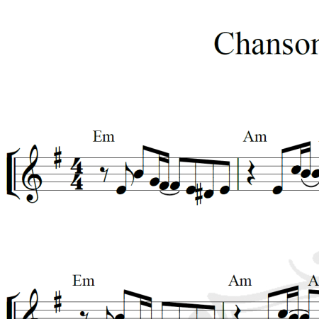 Chanson pour Anne - Piano