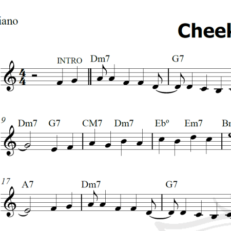 Cheek to cheek - Piano