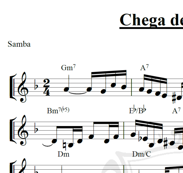 Chega de Saudade - Tom Jobim - Piano