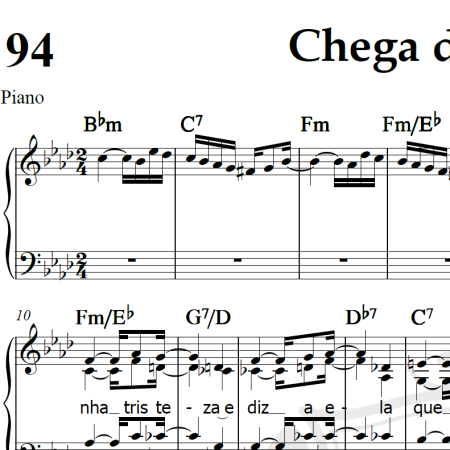 Chega de saudade - Tom Jobim - Arranjo Coral