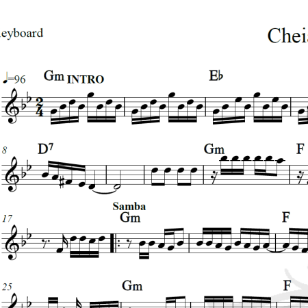 Cheia de manias - Raça Negra - Piano/Vocal