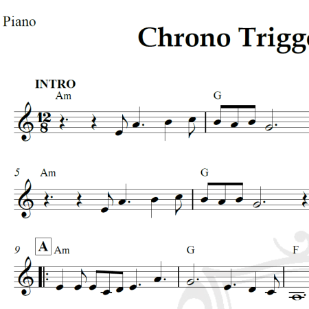 Chrono Trigger Frog's Theme - Piano