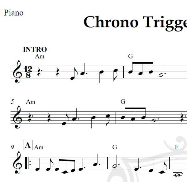Chrono Trigger Frog's Theme - Piano
