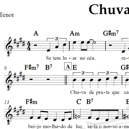 Chuva de prata - Roupa Nova - Piano/Vocal