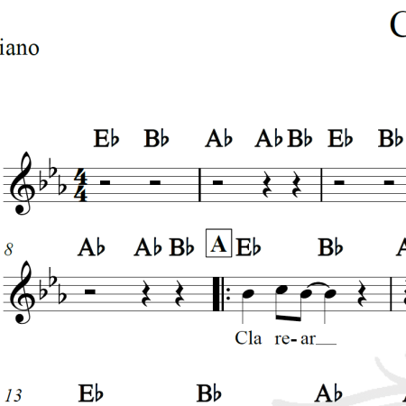 Clarear - Roupa Nova - Piano/Vocal