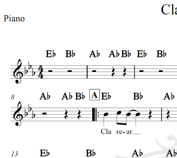 Clarear - Roupa Nova - Piano/Vocal