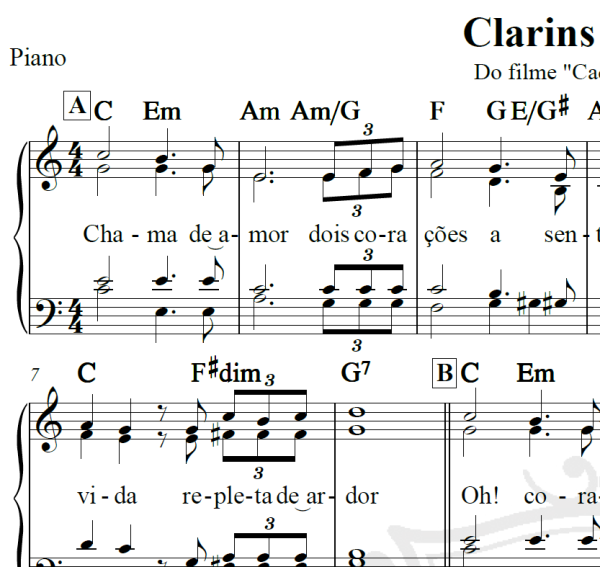 Clarins de Roma - Arranjo Coral