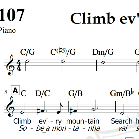 Climb ev'ry mountain - Piano/Vocal