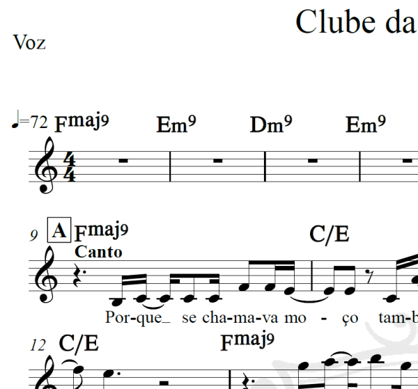Clube da Esquina 2 - Lô Borges - Piano/Vocal