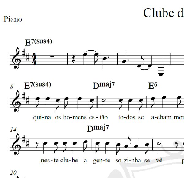 Clube da Esquina - Milton Nascimento - Piano/Vocal