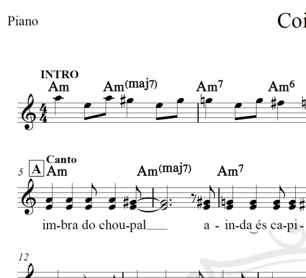 Coimbra - Piano/Vocal