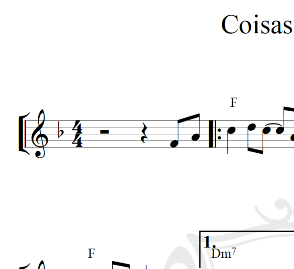 Coisas da vida - Milton Nascimento - Piano