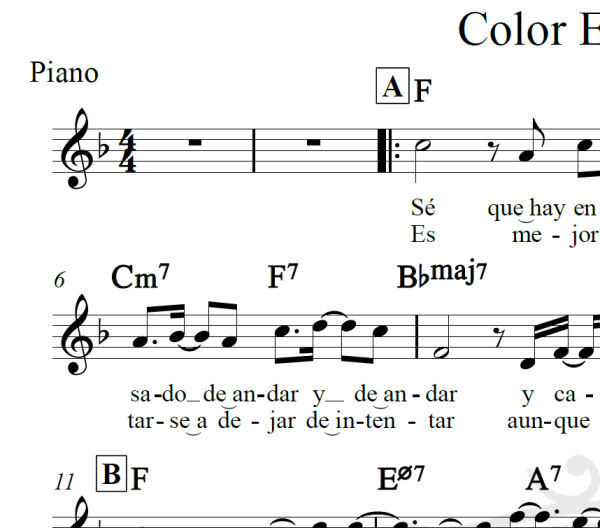 Color Esperanza - Diego Torres - Piano/Vocal