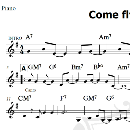 Come fly with me - Piano