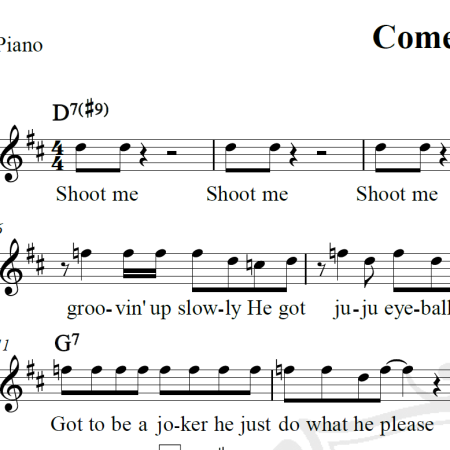 Come together - The Beatles - Piano/Vocal