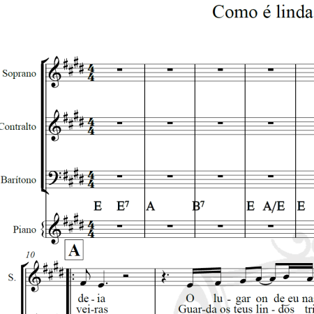 Como é linda a minha aldeia - Roberto Leal - Arranjo Coral