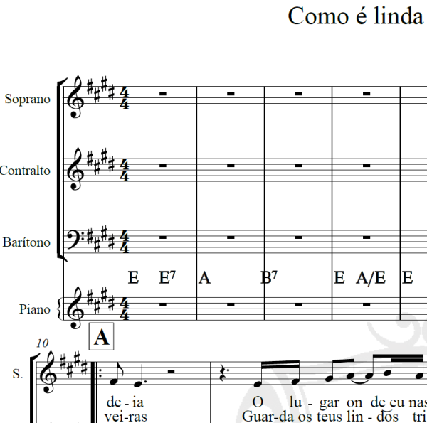 Como é linda a minha aldeia - Roberto Leal - Arranjo Coral