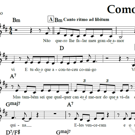 Como nossos pais - Elis Regina - Piano/Vocal