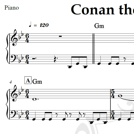 Conan the destroyer - Piano
