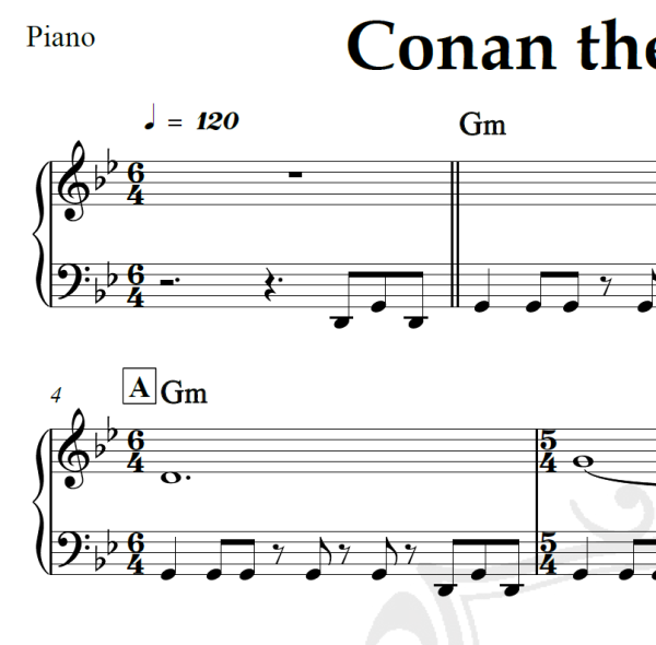 Conan the destroyer - Piano