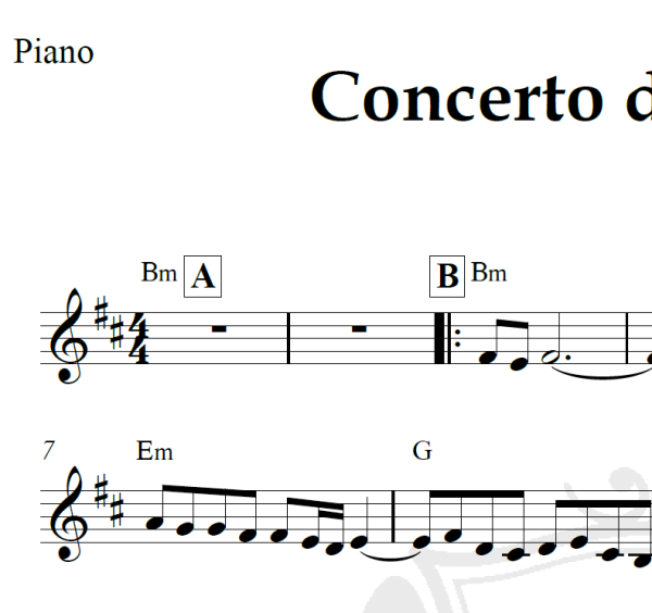 Concerto de Aranjuez - Joaquim Rodrigo - Piano