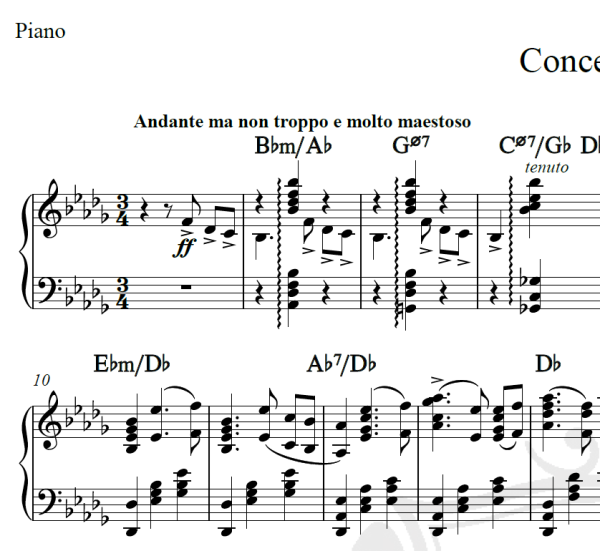 Concerto nº 1 - Tschaikovsky - Piano