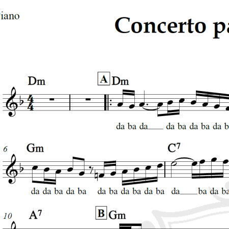 Concerto para uma só voz - Saint-Preux - Piano/Vocal