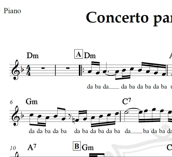 Concerto para uma só voz - Saint-Preux - Piano/Vocal