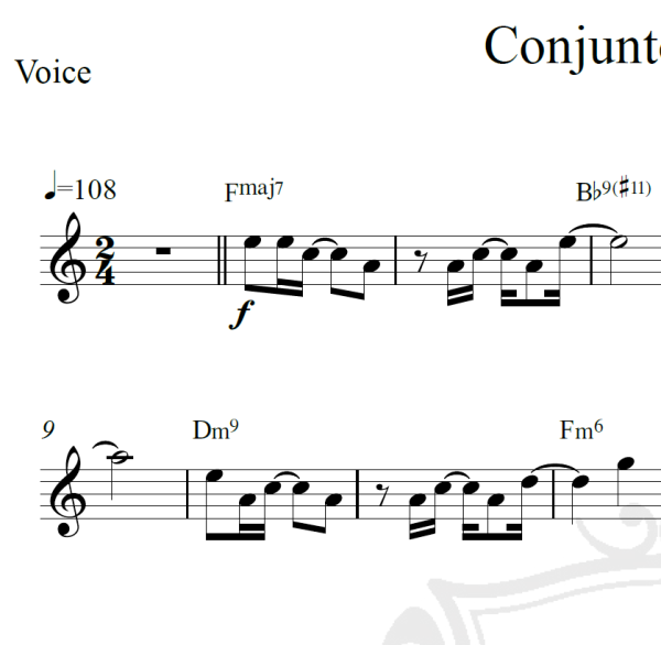 Conjunto de baile - Piano/Vocal