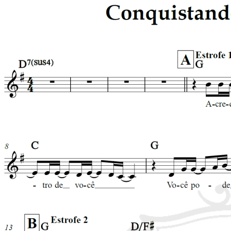 Conquistando o impossível - Jamily - Arranjo Coral