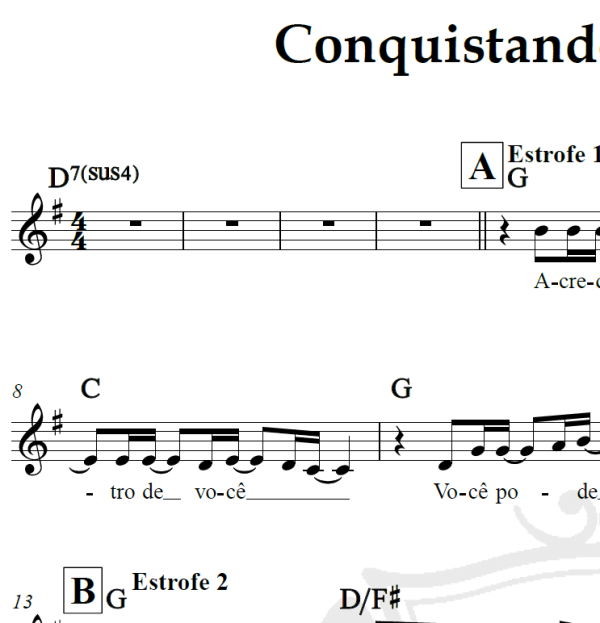 Conquistando o impossível - Jamily - Arranjo Coral
