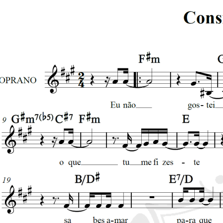 Consideração - Cartola - Piano/Vocal