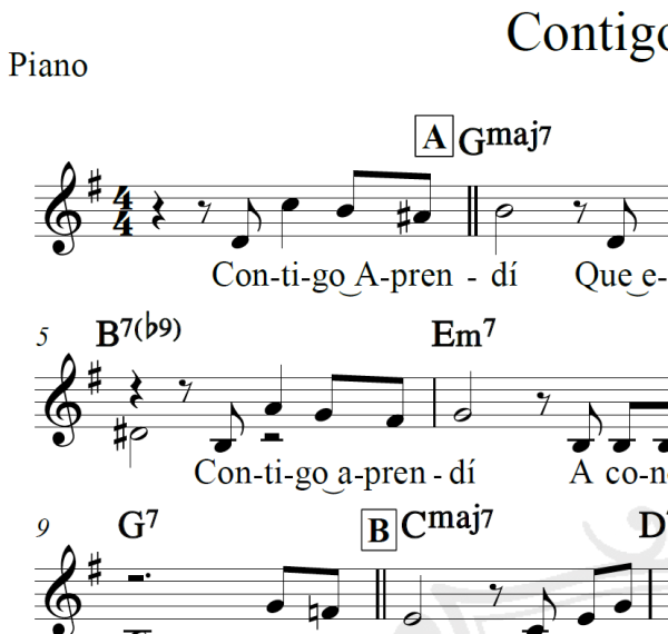 Contigo aprendi - Armando Manzanero - Piano/Vocal