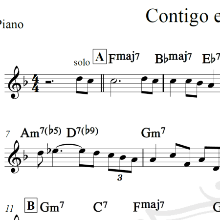 Contigo en la distancia - Piano/Vocal